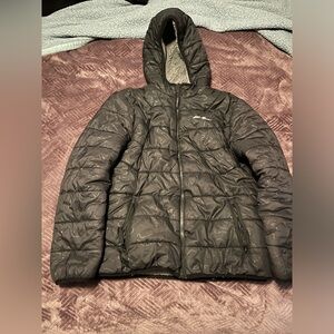 Boys Eddie Bauer Reversible Winter Coat Size Large 14/16
